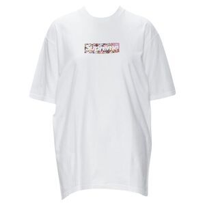 Supreme Murakami Relief Fund floral box logo cotton tshirt